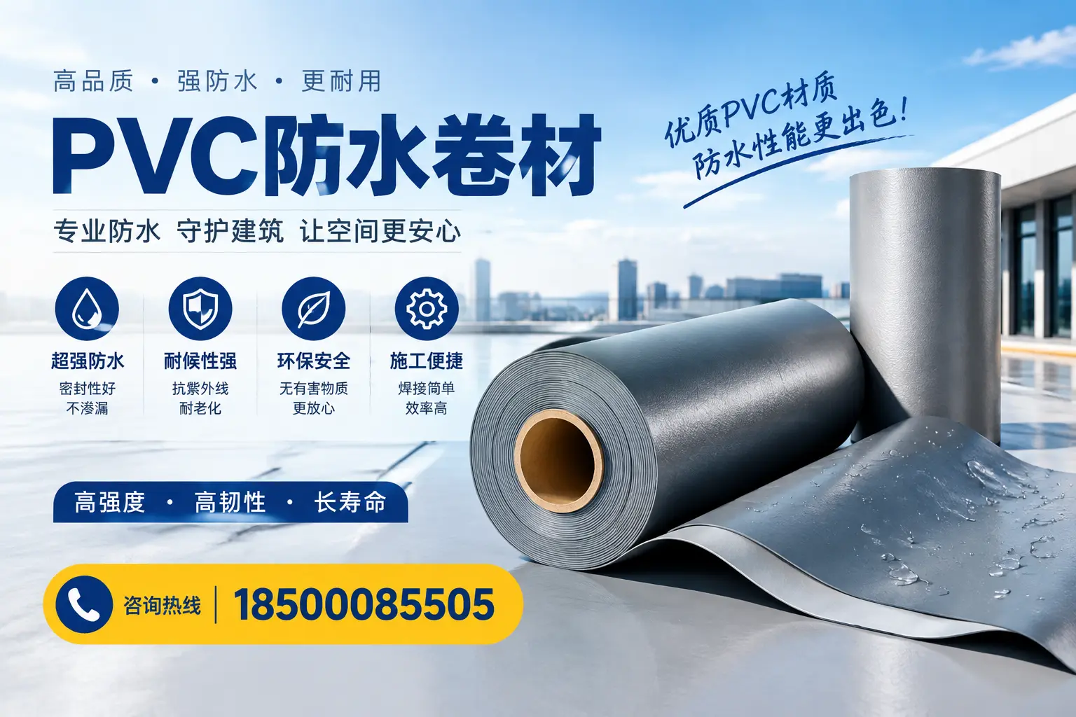 如何判断PVC防水卷材的质量优劣?新乡选购技巧